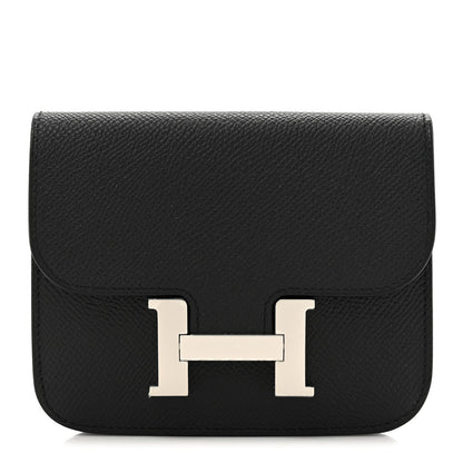 Hermes Epsom Constance Slim Wallet Black 1 of 9