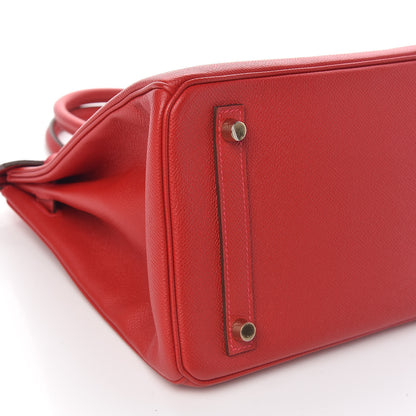 Hermes Epsom Birkin 30 Rouge Casaque 8 of 9