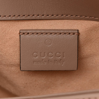 Gucci Calfskin Matelasse Super Mini GG Marmont Shoulder Bag Porcelain Rose 6 of 10