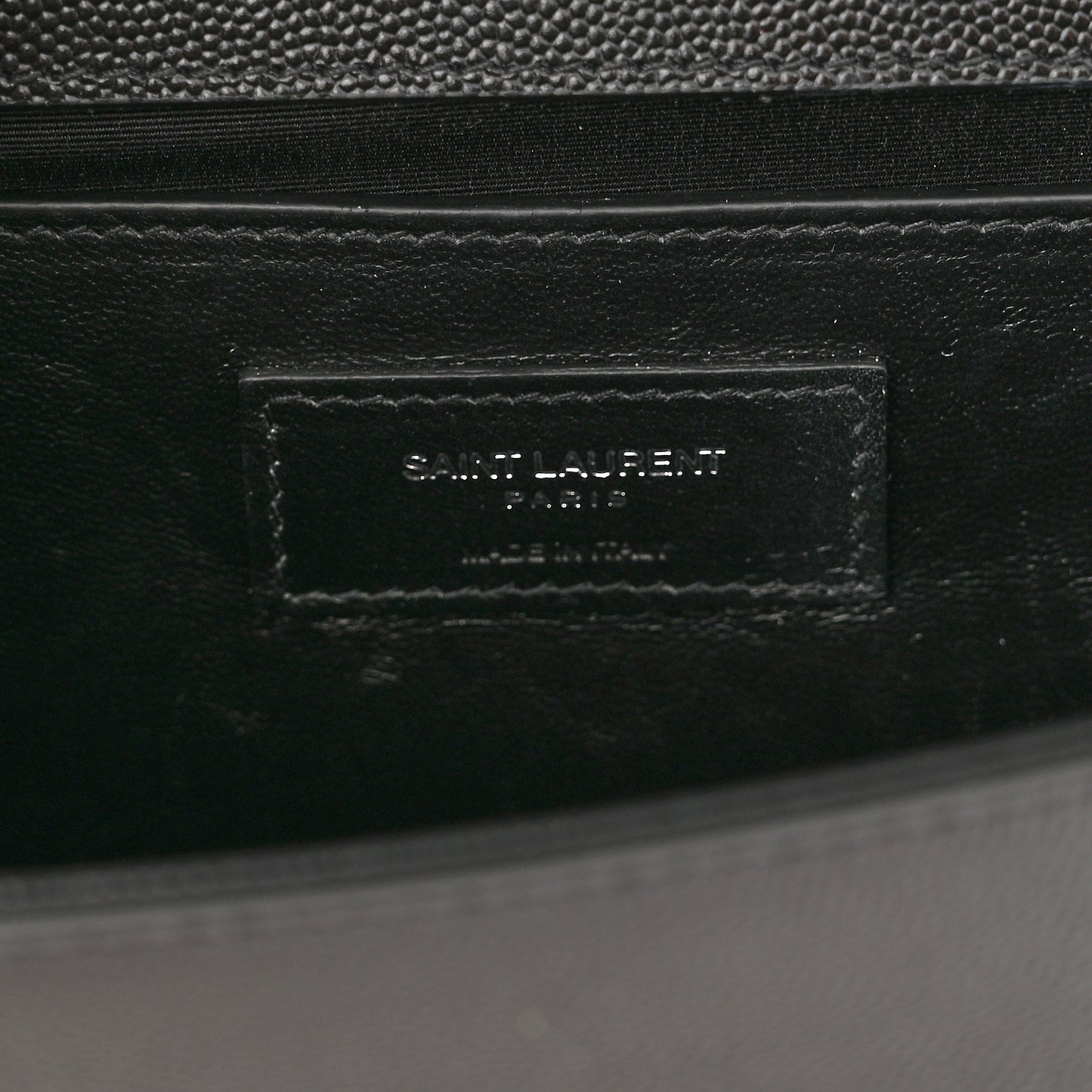 Smooth Calfskin Medium Classic Monogram Kate Tassel Satchel Black
