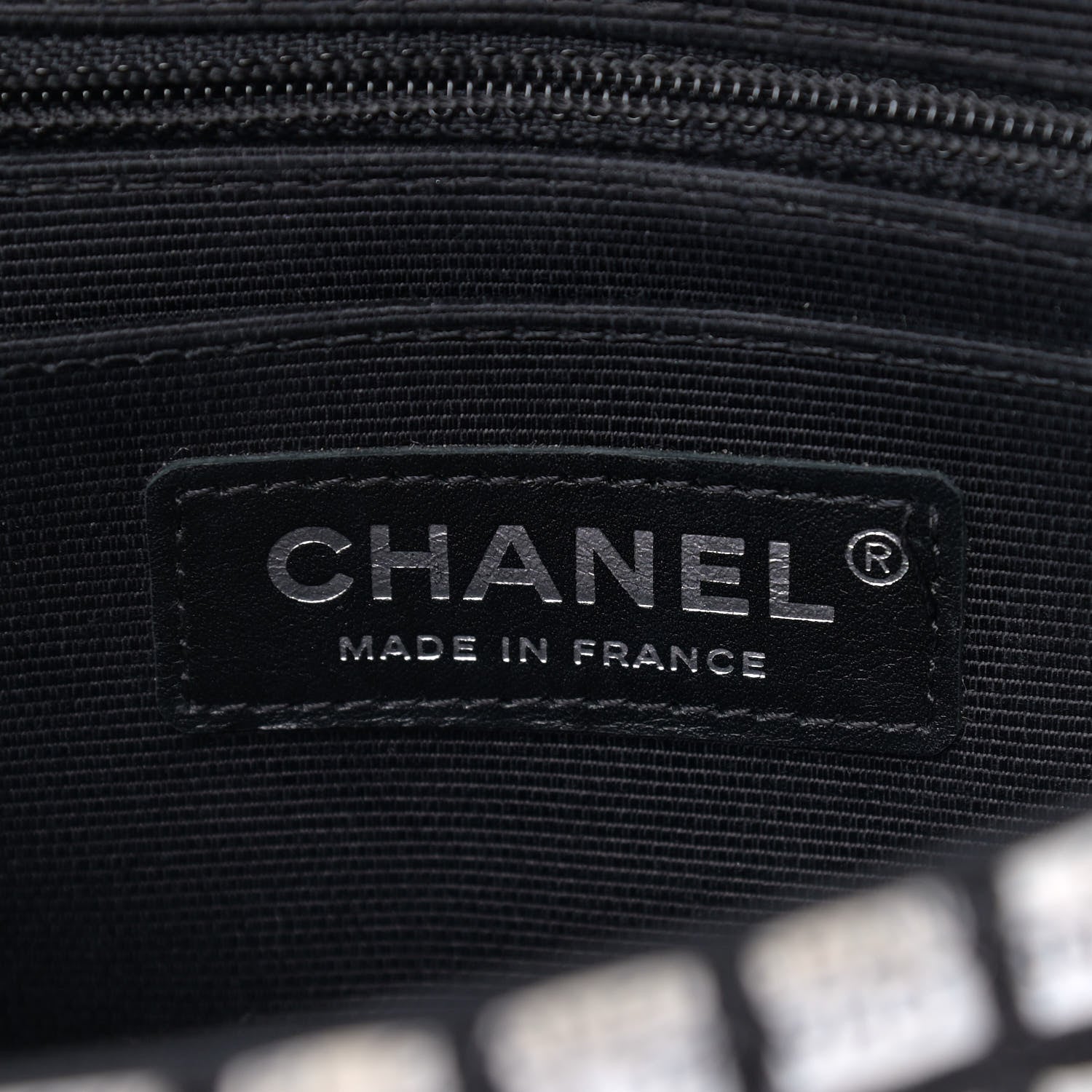 Chanel Ribbon Tweed Mini Rectangular Flap Black Ivory 5 of 8