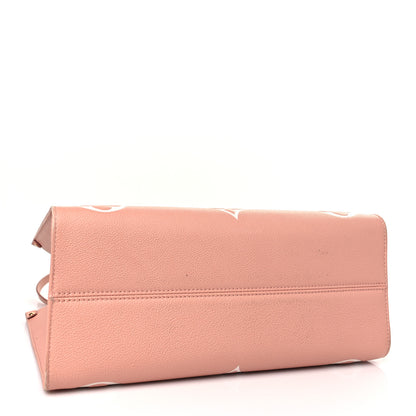 Louis Vuitton Empreinte Monogram Giant Onthego MM Rose Trianon Creme 4 of 8