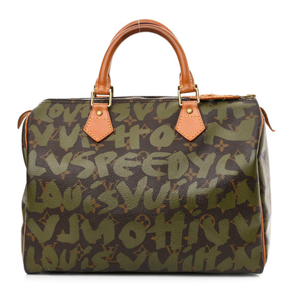 Louis Vuitton Monogram Graffiti Speedy 30 Kaki 1 of 15