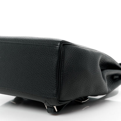 Hermes Taurillon Clemence Kelly Ado Backpack Black 11 of 17