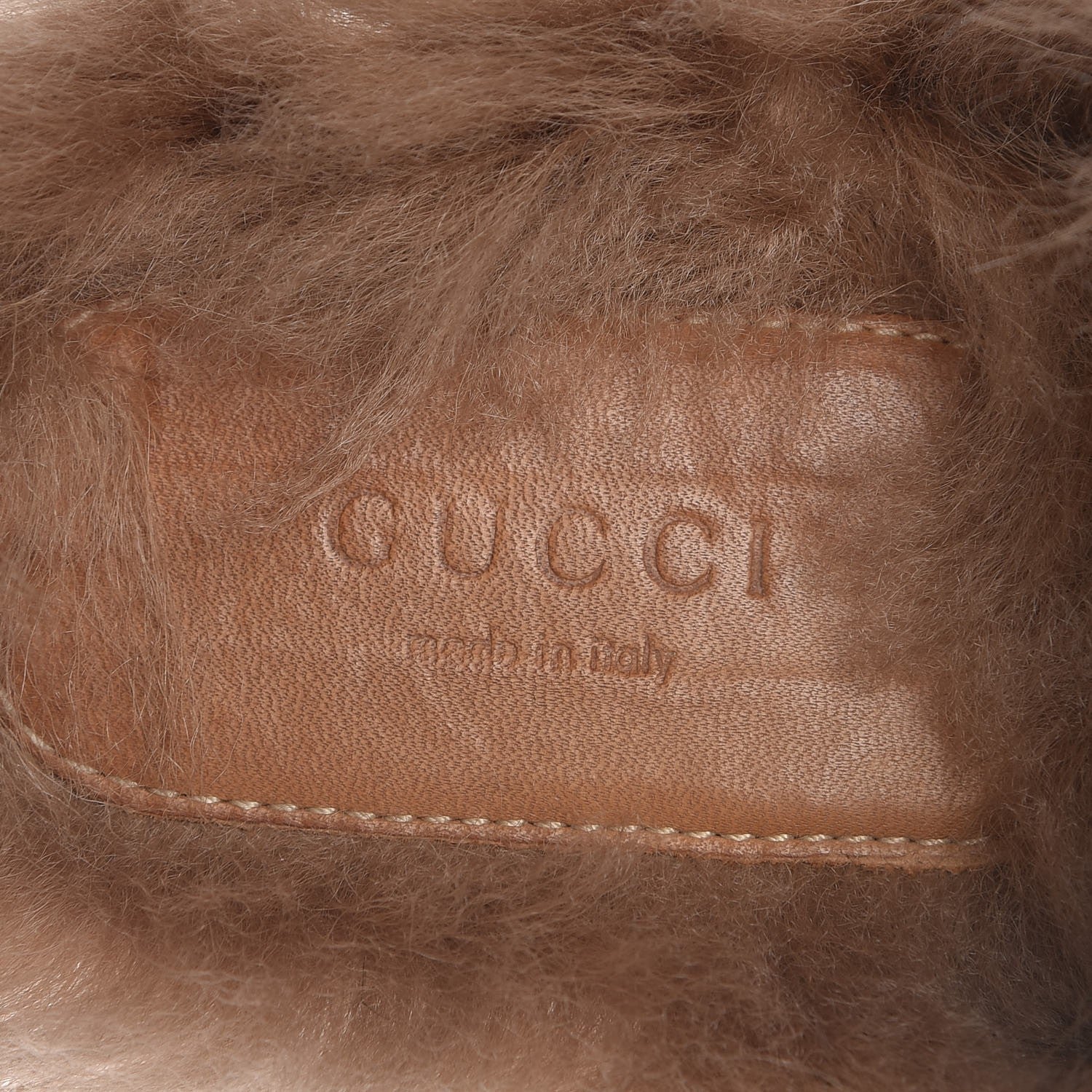 Gucci Calfskin Fur Womens Princetown Slippers 40 Black 9 of 9