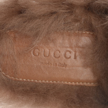 Gucci Calfskin Fur Womens Princetown Slippers 40 Black 9 of 9