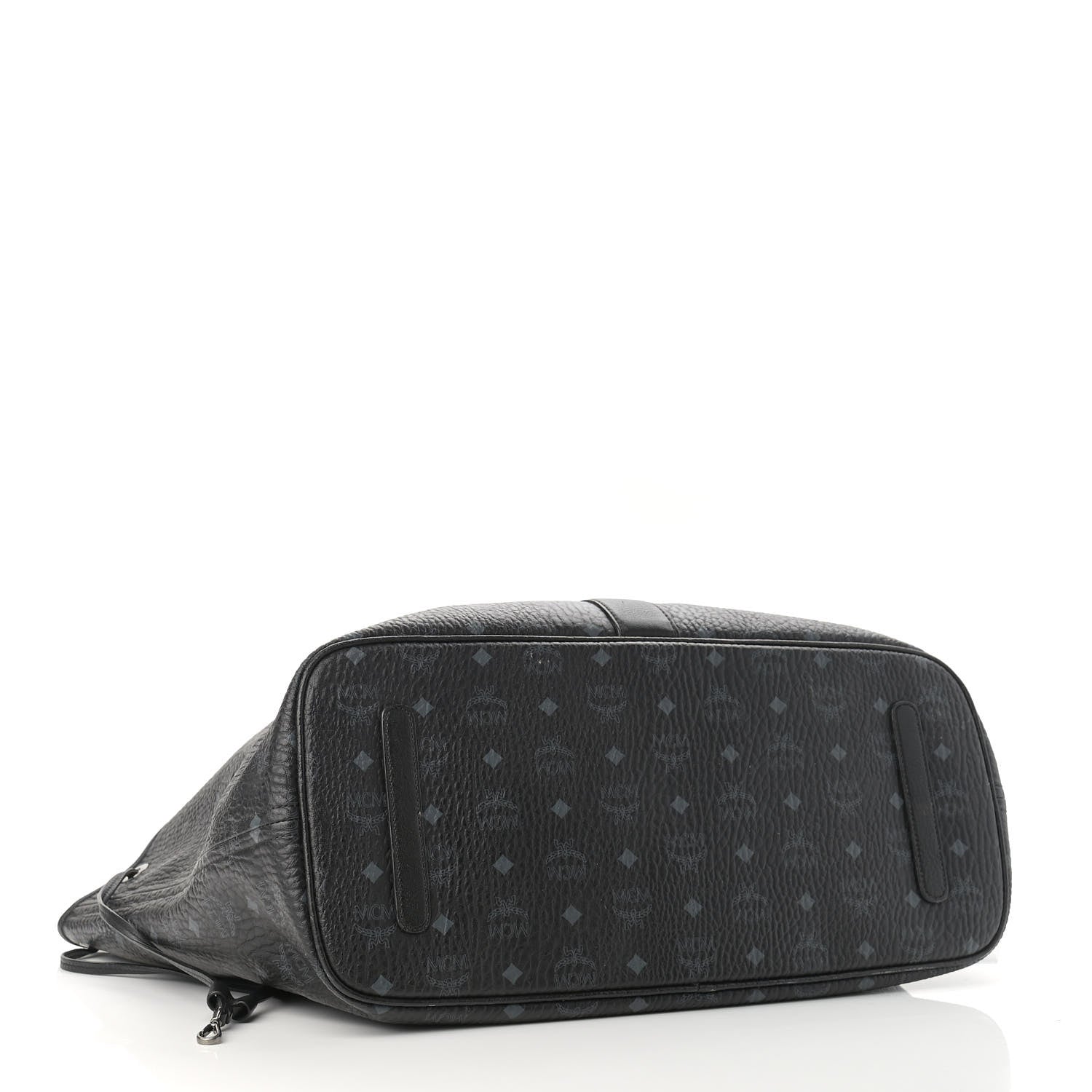 MCM Visetos Large Liz Reversible Shopper Tote Black 4 of 24