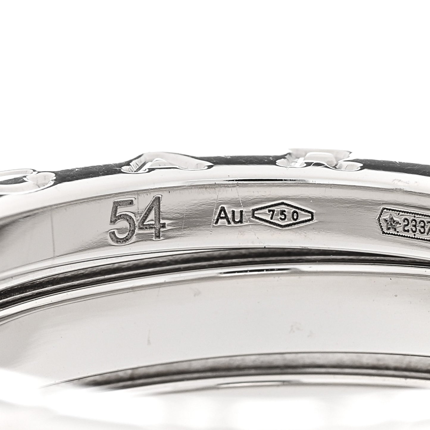 18K White Gold B.Zero1 Two-Band Ring 54 6.75