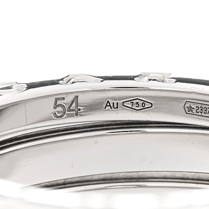 Bulgari 18K White Gold B.Zero1 Two-Band Ring 54 6.75 7 of 8