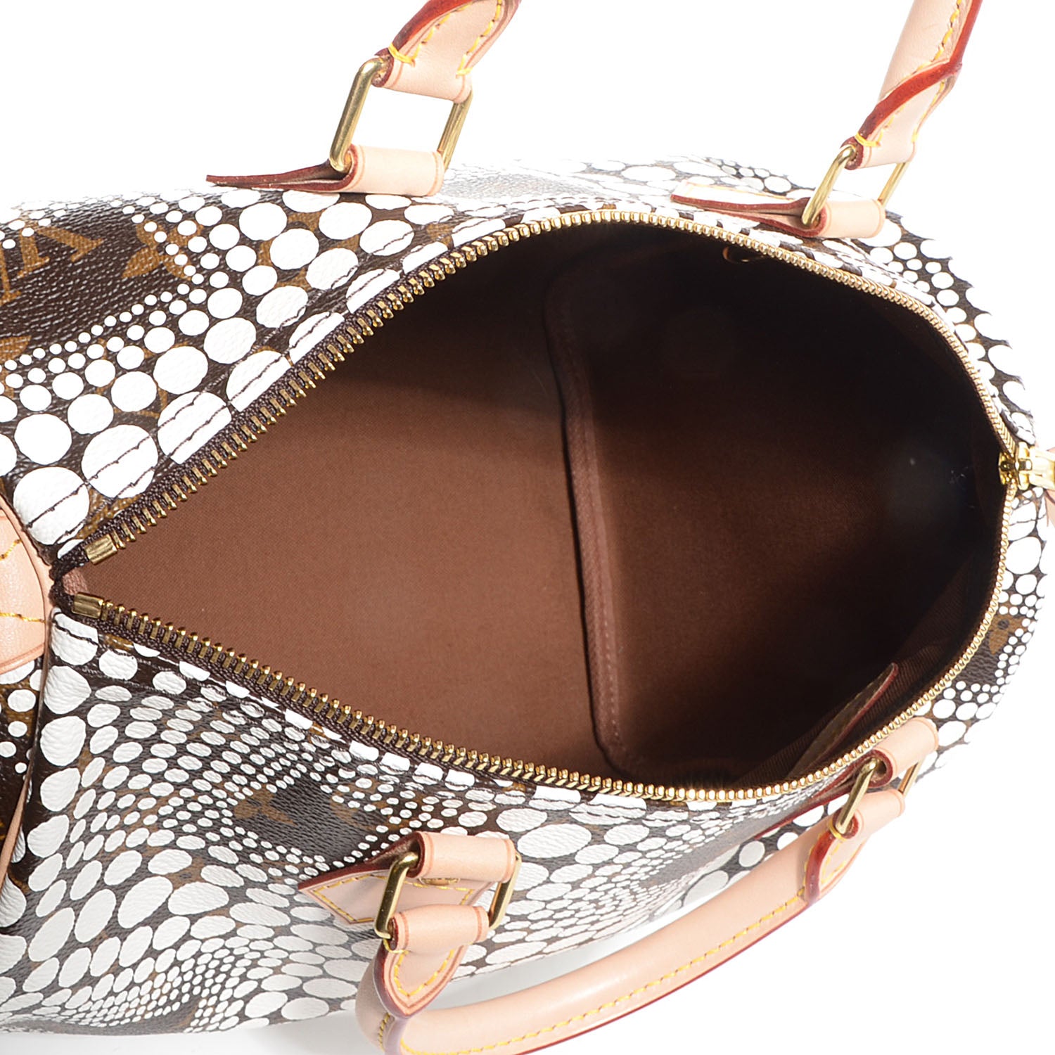 Louis Vuitton Monogram Kusama Town Speedy 30 White 5 of 7