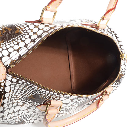 Louis Vuitton Monogram Kusama Town Speedy 30 White 5 of 7