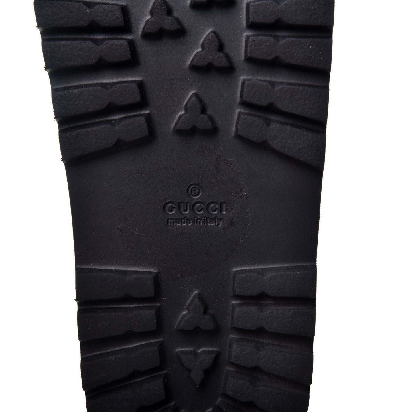 Guccissima Signature Mens Lug Sole Slide Sandals 9 Hibiscus Red