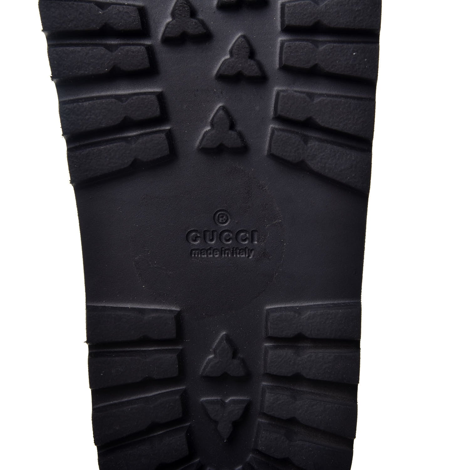 Gucci Guccissima Signature Mens Lug Sole Slide Sandals 9 Hibiscus Red 8 of 8