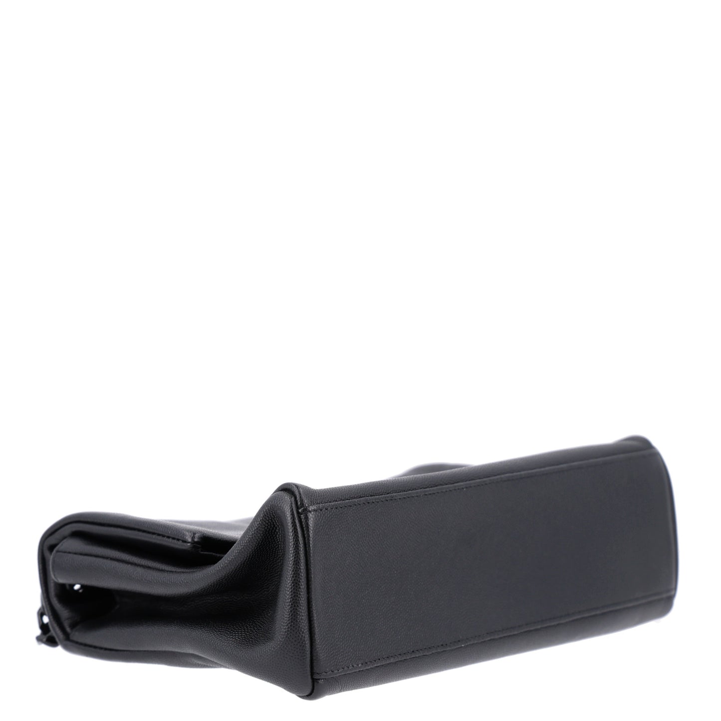 Grain De Poudre Medium West Hollywood Monogram Fold-Over Black