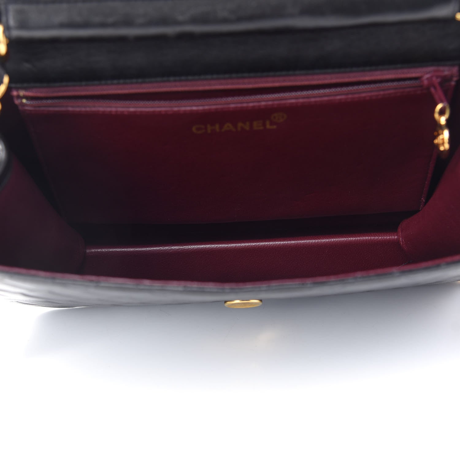 Chanel Lambskin Quilted Medium Single Flap Black 4 of 9