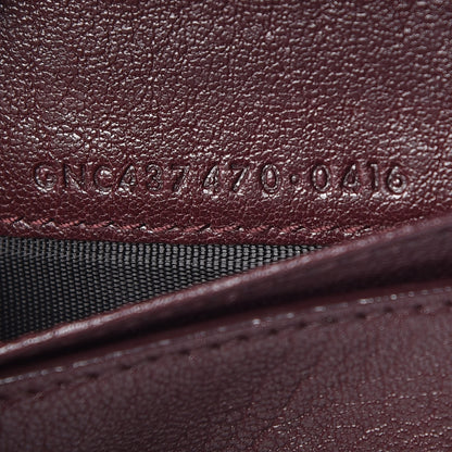 Saint Laurent Lambskin Tri-Quilt Monogram Compact Wallet Bordeaux 7 of 7