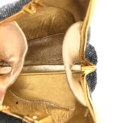 Judith Leiber Swarovski Crystal Black Bear Minaudiere Clutch Black 6 of 11