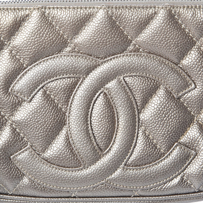 Chanel Metallic Caviar Quilted Timeless CC Shoulder Bag Light Gold 8 of 10