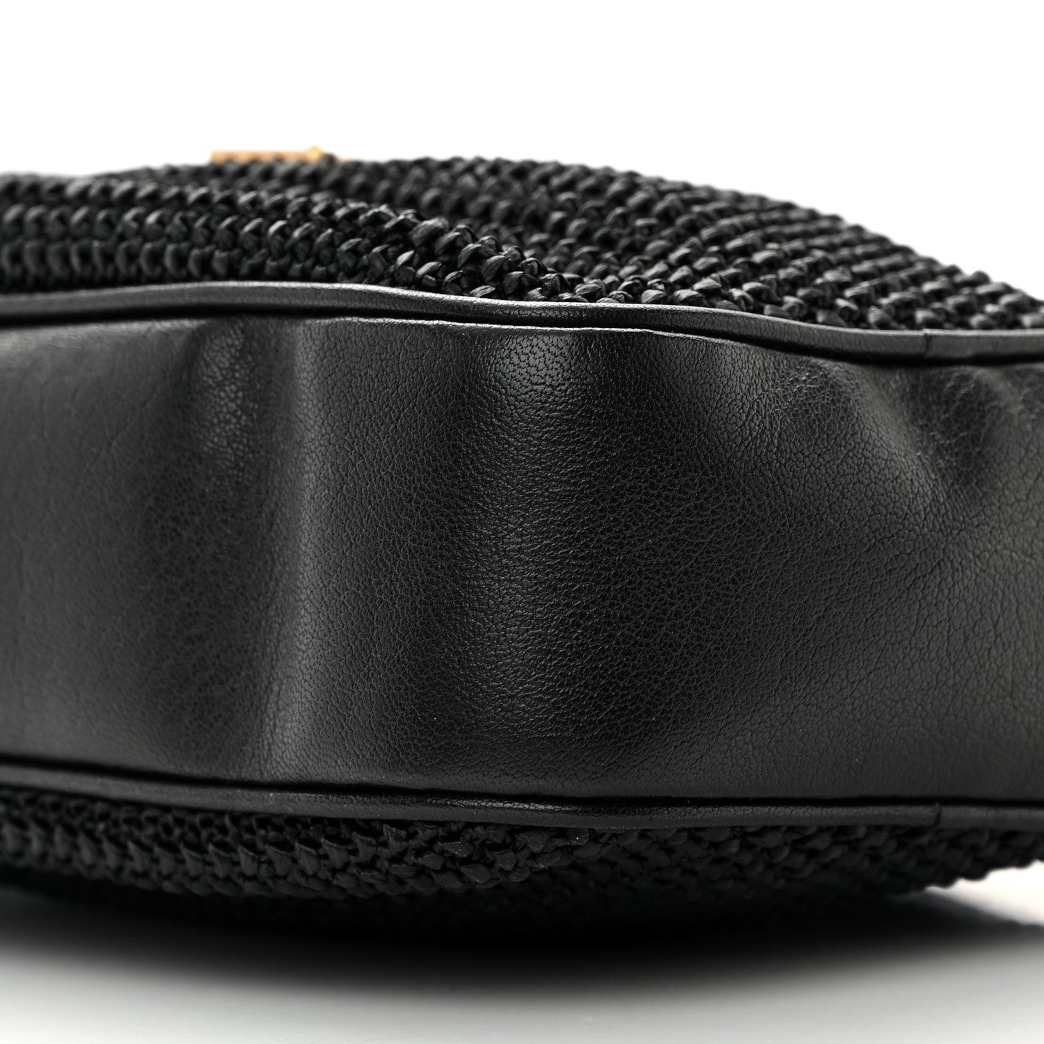 Saint Laurent Raffia Canvas Monogram Lou Camera Bag Black 10 of 14