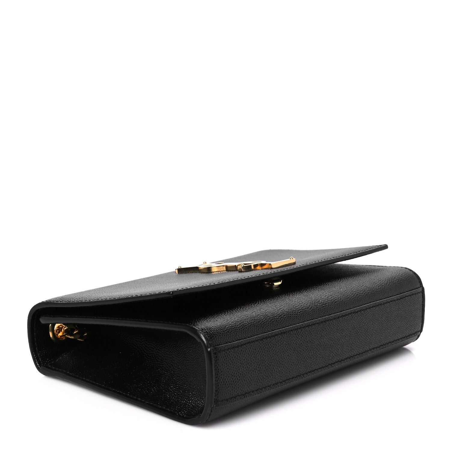 Saint Laurent Grain De Poudre Small Monogram Kate Satchel Black 4 of 11