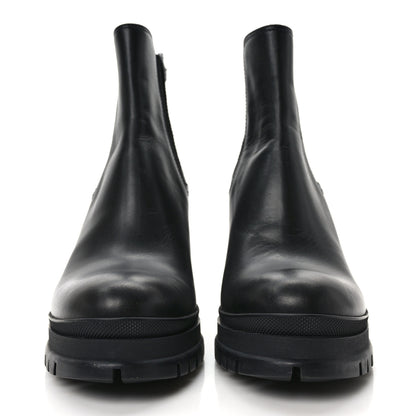 Prada Vitello Montana Lug Sole Chelsea 55mm Boots 39 Black 2 of 8