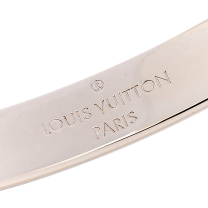 Louis Vuitton Brass Palladium Plated Nanogram Cuff M Silver 4 of 6