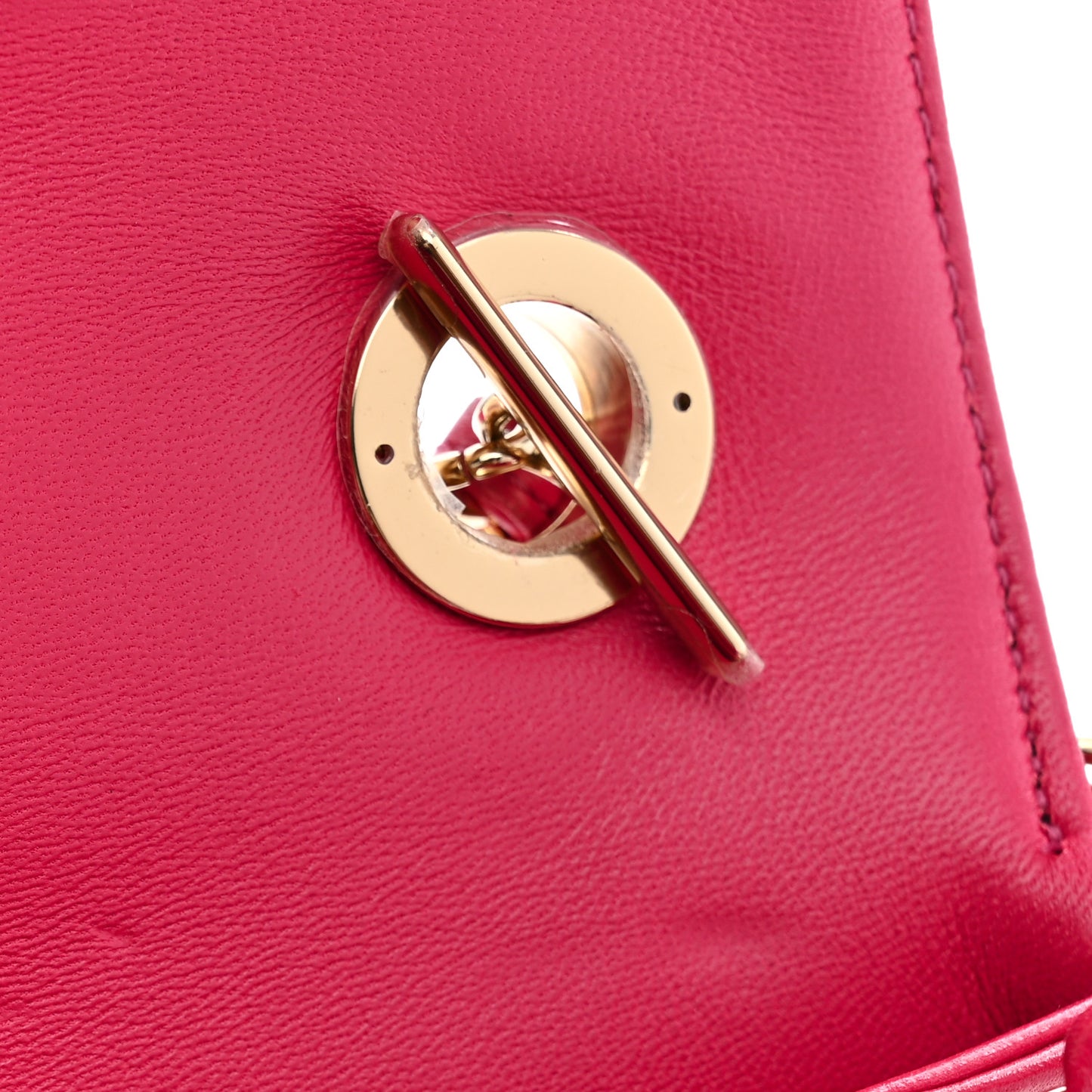 Lambskin Quilted Small Trendy CC Flap Dual Handle Bag Dark Pink