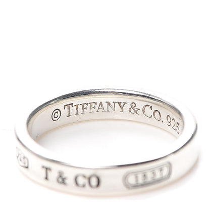 Tiffany Sterling Silver Narrow 1837 Band Ring 52 6 4 of 5