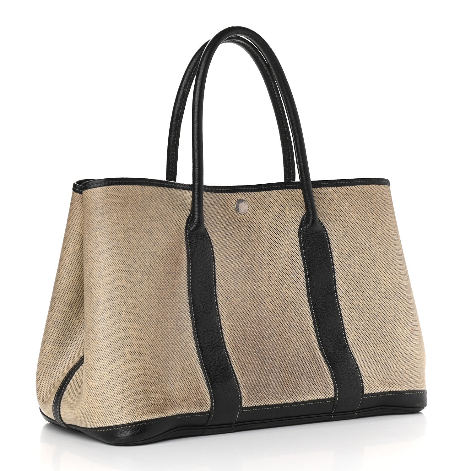 Hermes Toile Buffle Skipper Garden Party 36 MM Tote Black 3 of 8