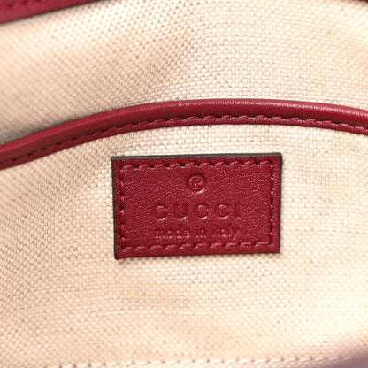 Gucci Arabella Calfskin Horsebit 1955 Shoulder Bag Rosso Ancora 6 of 12