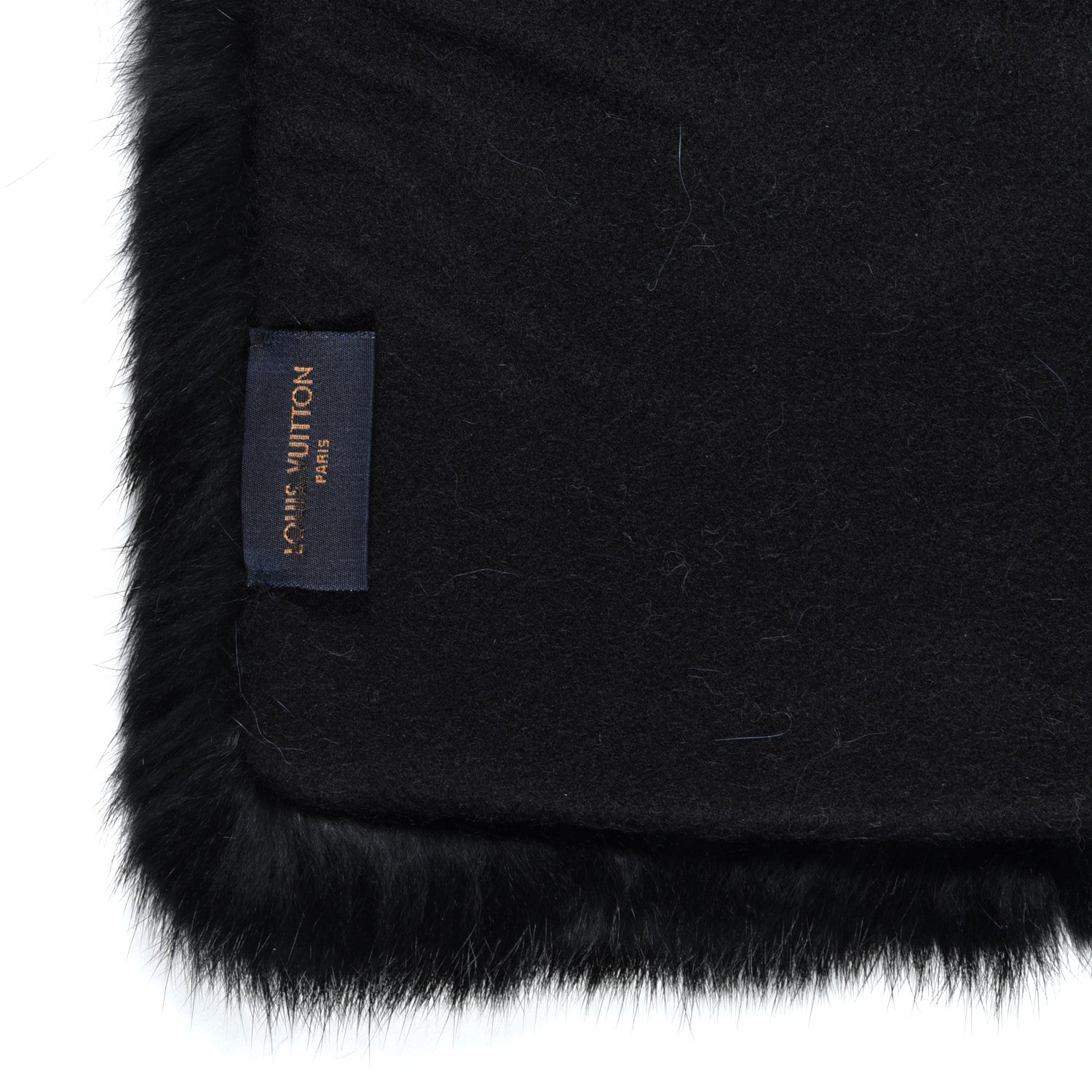 Louis Vuitton Rabbit Fur LV Neon Echarpe Black 4 of 4