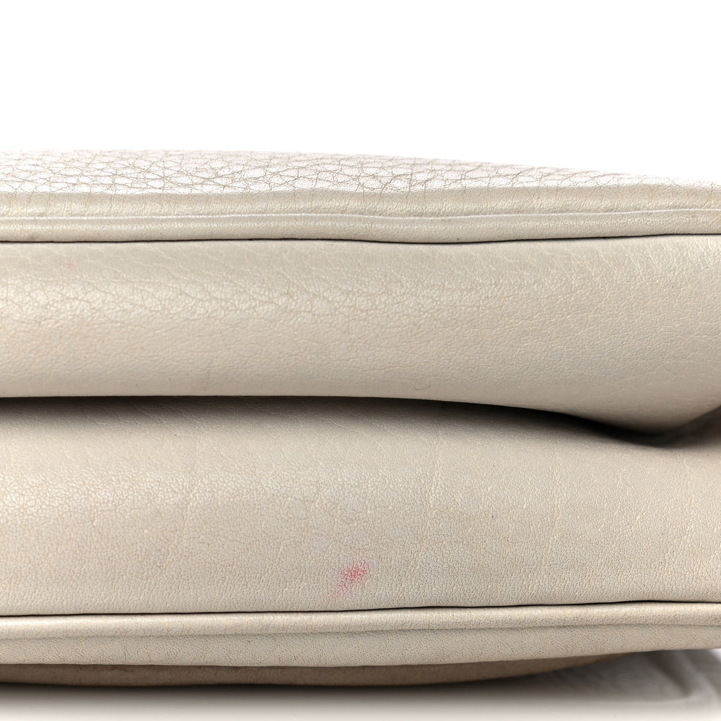 Pebbled Calfskin Small 1973 Chain Shoulder Bag Off White