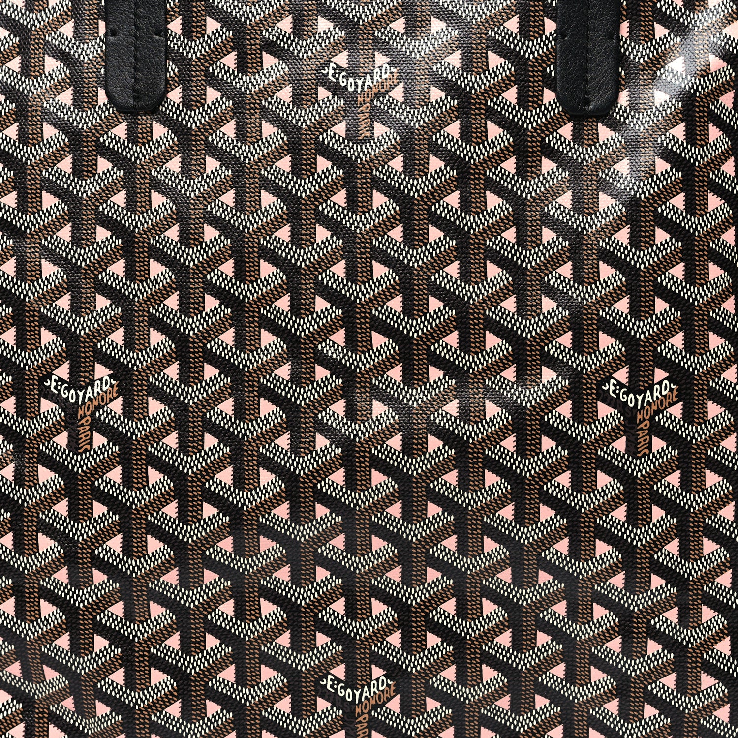Goyard Goyardine Saint Louis Claire Voie PM Black Pink 8 of 10