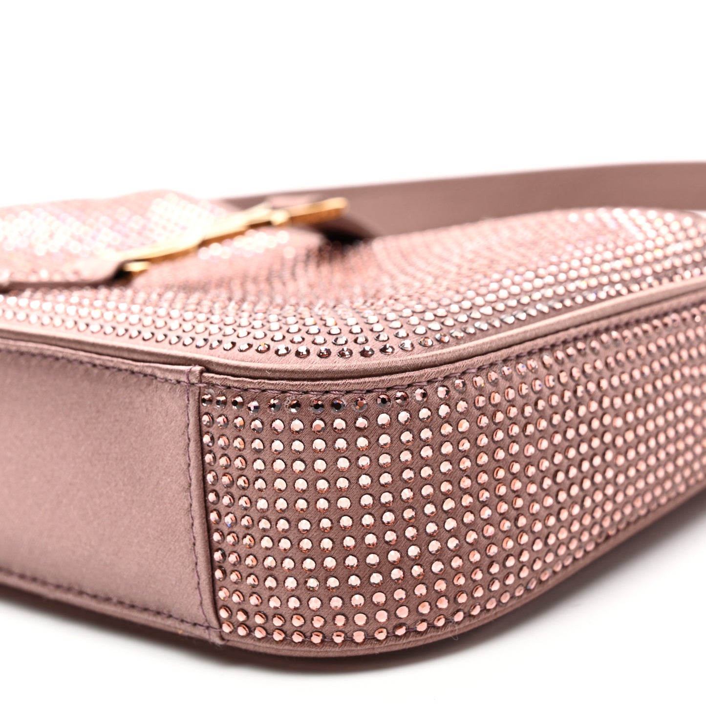 Satin Crystal Le 5 A 7 Mini Hobo Elderberry