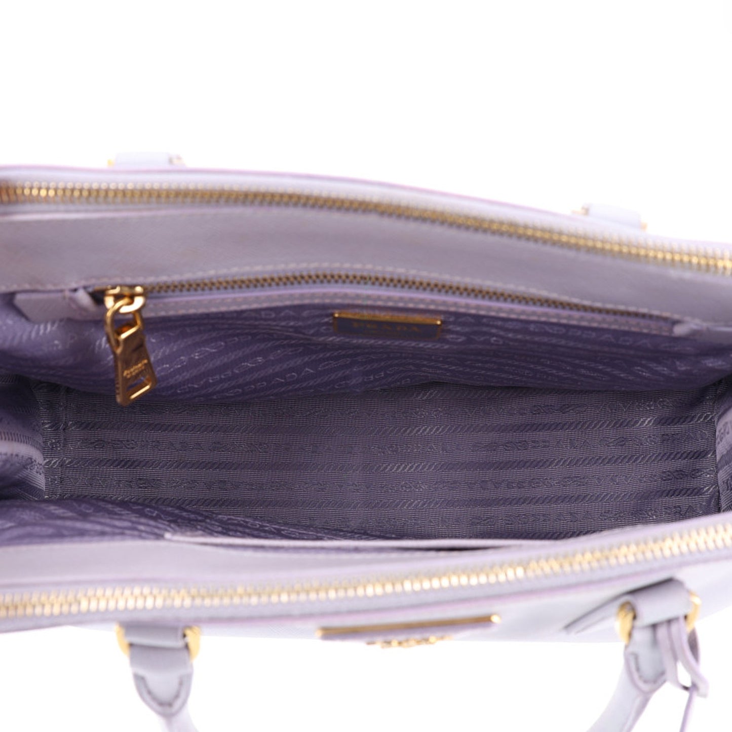 Saffiano Small Galleria Double Zip Tote Glicine