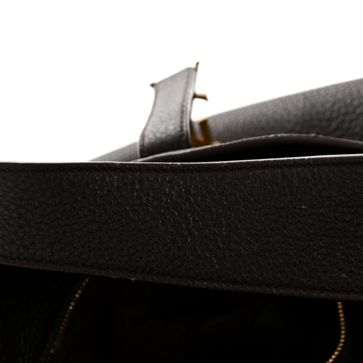 Grained Deerskin Bea Tote Musk