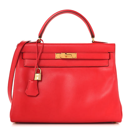 Hermes Swift Kelly Retourne 32 Vermillion 1 of 10