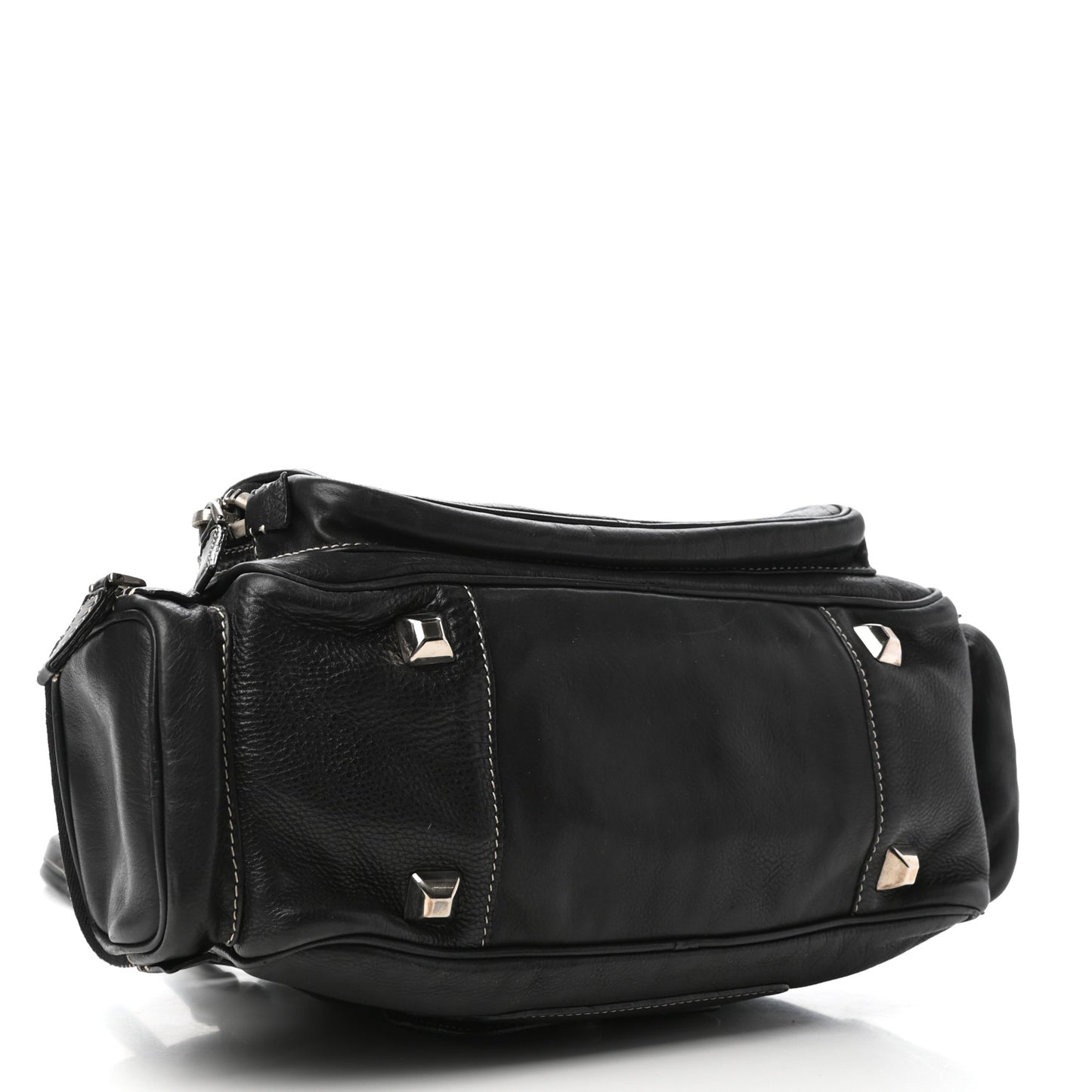 Vitello Daino Satchel Black