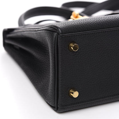 Hermes Togo Kelly Retourne 25 Black 7 of 9