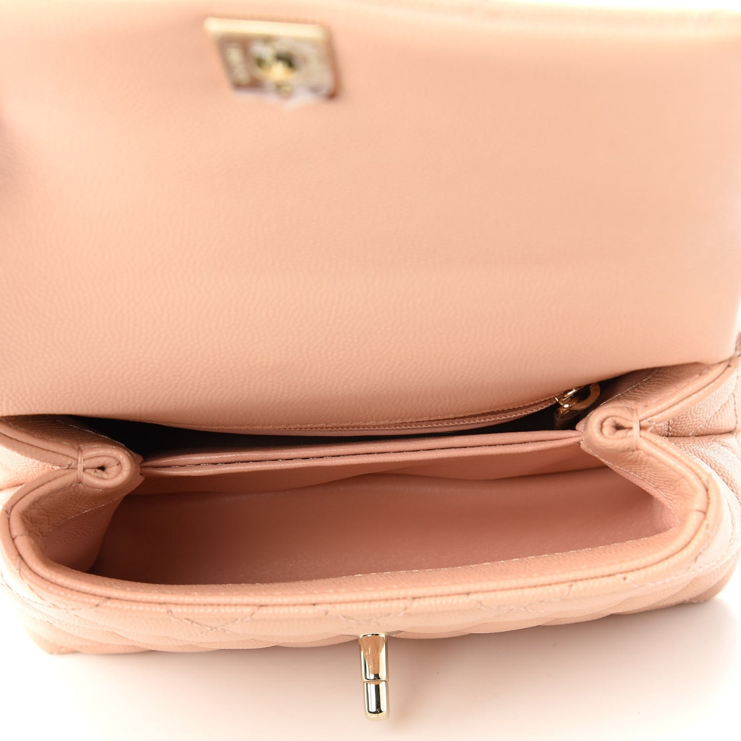 Caviar Quilted Extra Mini Coco Handle Flap Light Pink