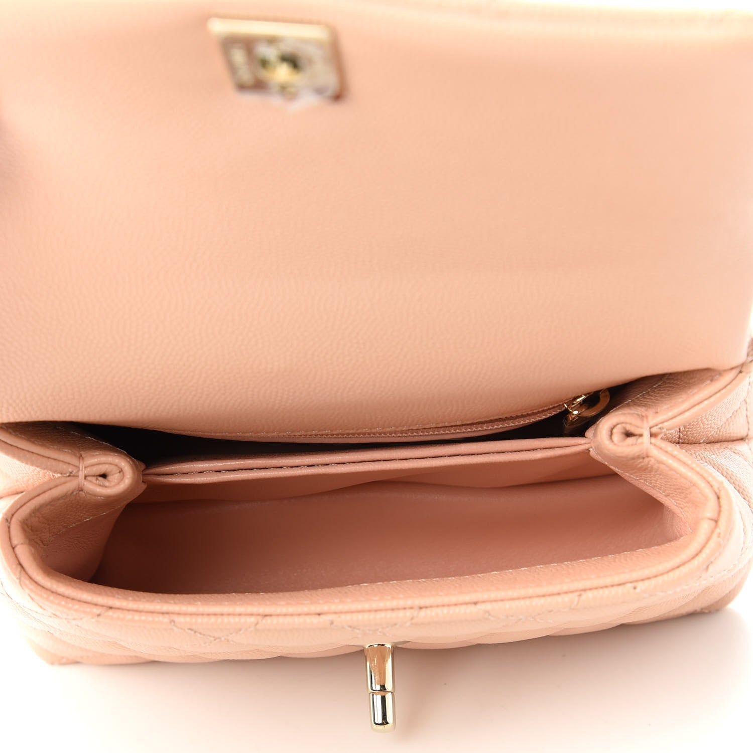 Chanel Caviar Quilted Extra Mini Coco Handle Flap Light Pink 5 of 11