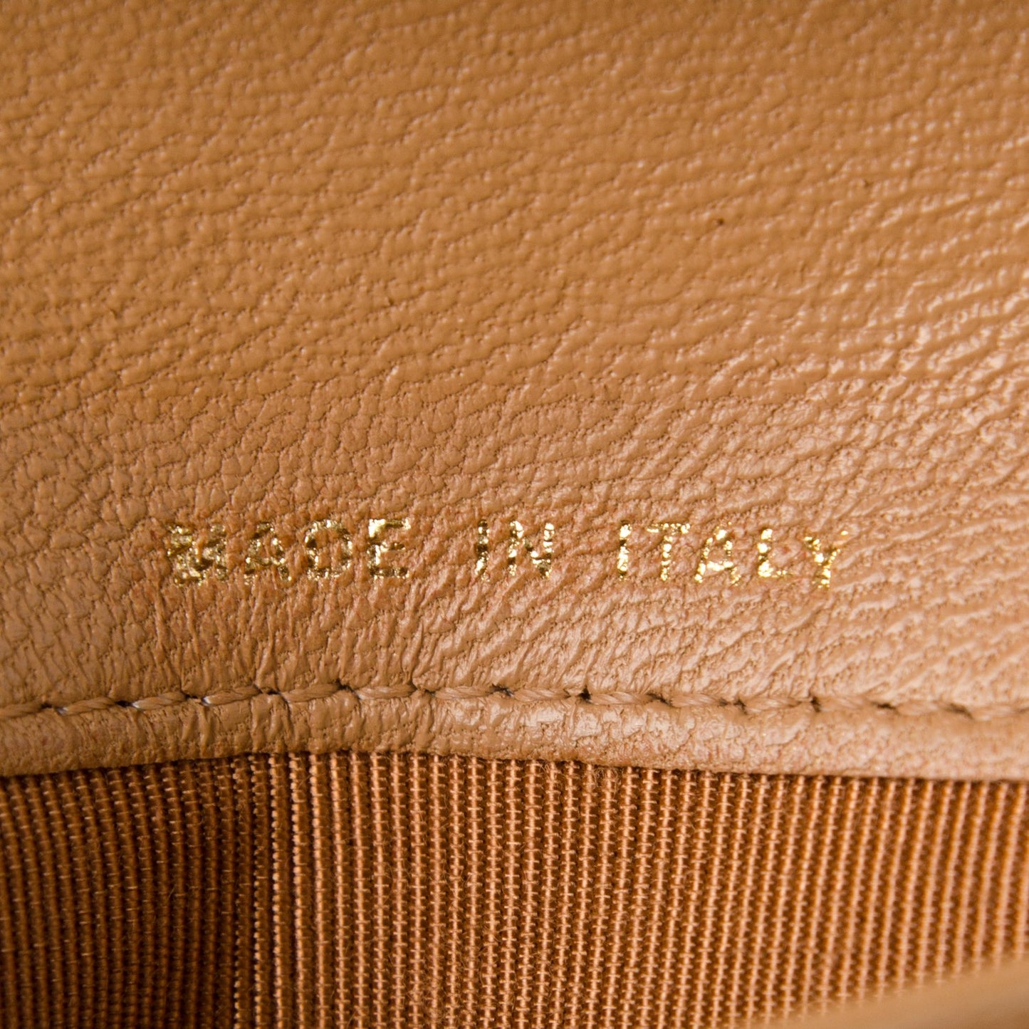 Lambskin Quilted Zipped Pocket Wallet Beige