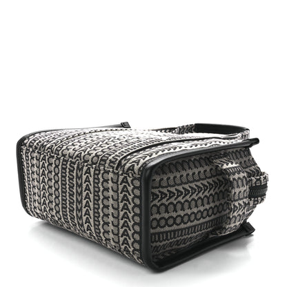 Marc Jacobs Cotton Jacquard Monogram Mini The Traveler Tote Bag Beige Multicolor 10 of 12