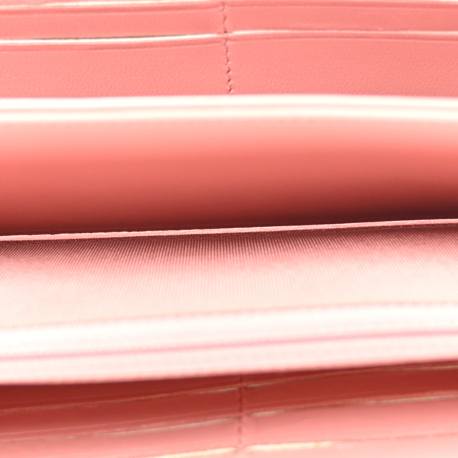 Chanel Lambskin Quilted Twist Lock CC Zip Around Wallet Pink 5 of 14