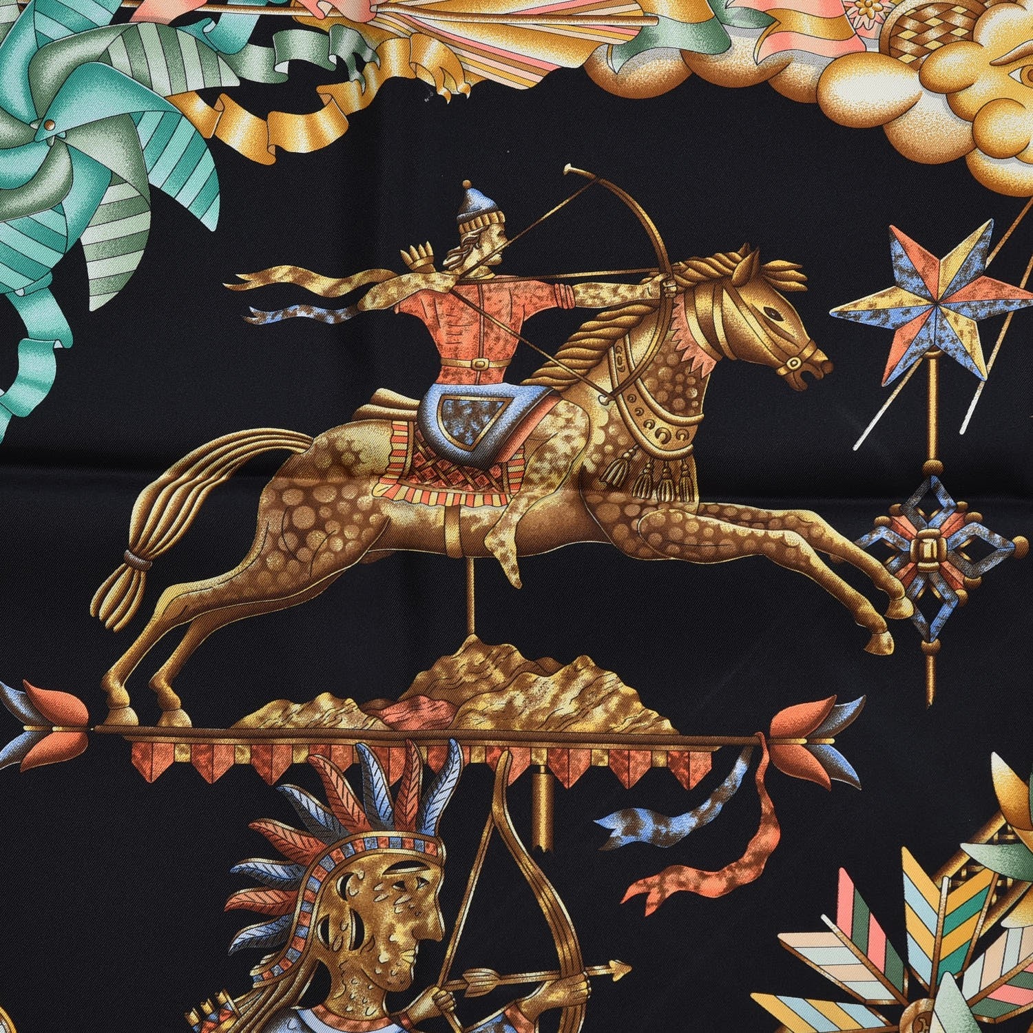 Hermes Silk Les Girouettes Scarf 90 6 of 10