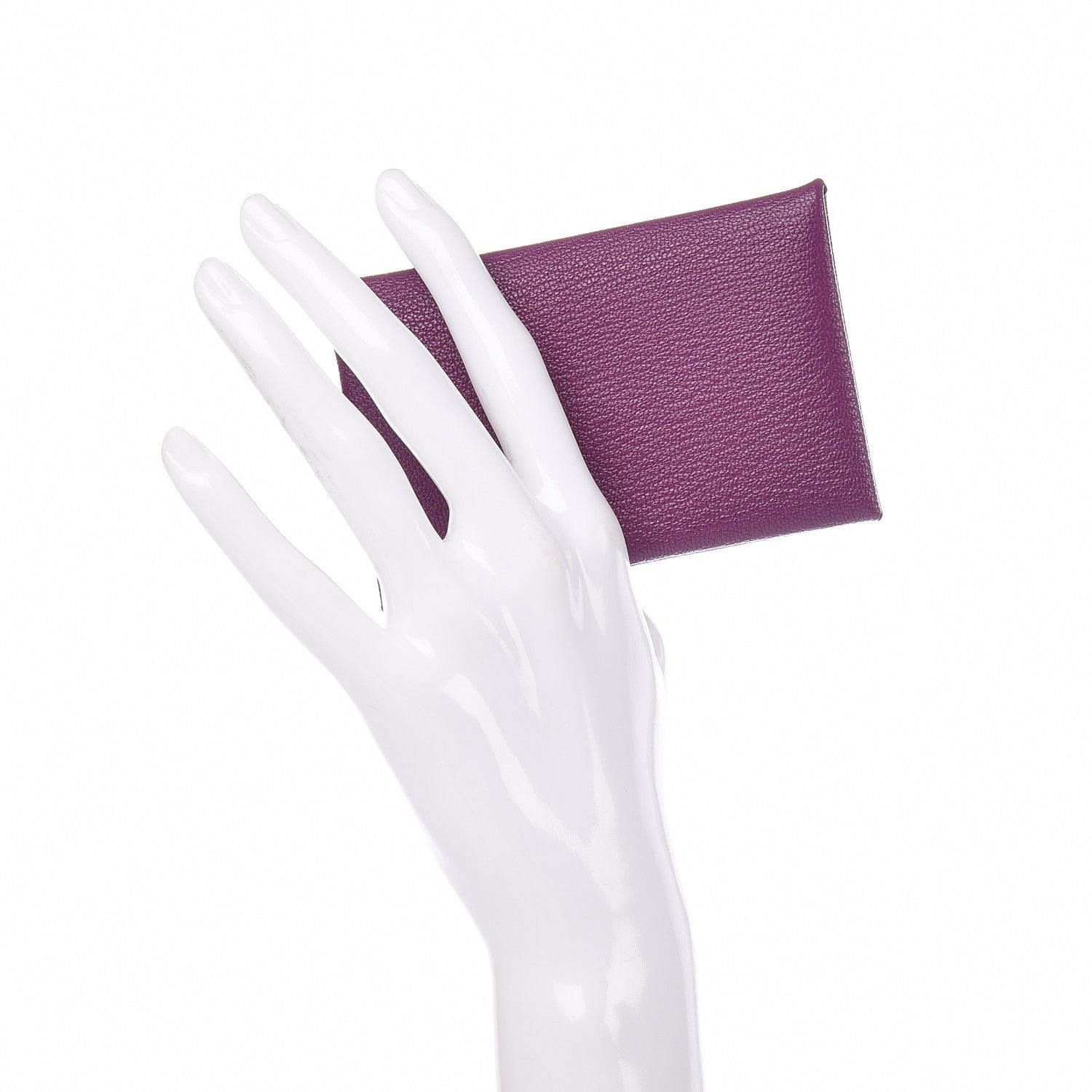 Hermes Chevre Mysore Calvi Card Case Anemone 2 of 8