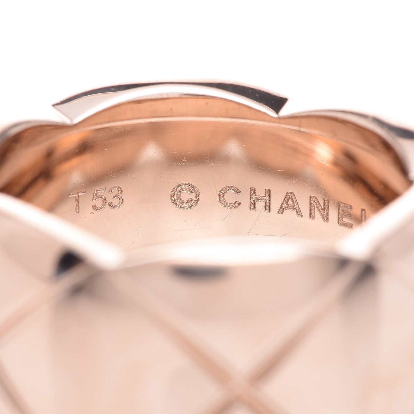 18K Beige Gold Large Coco Crush Ring 53 6.25