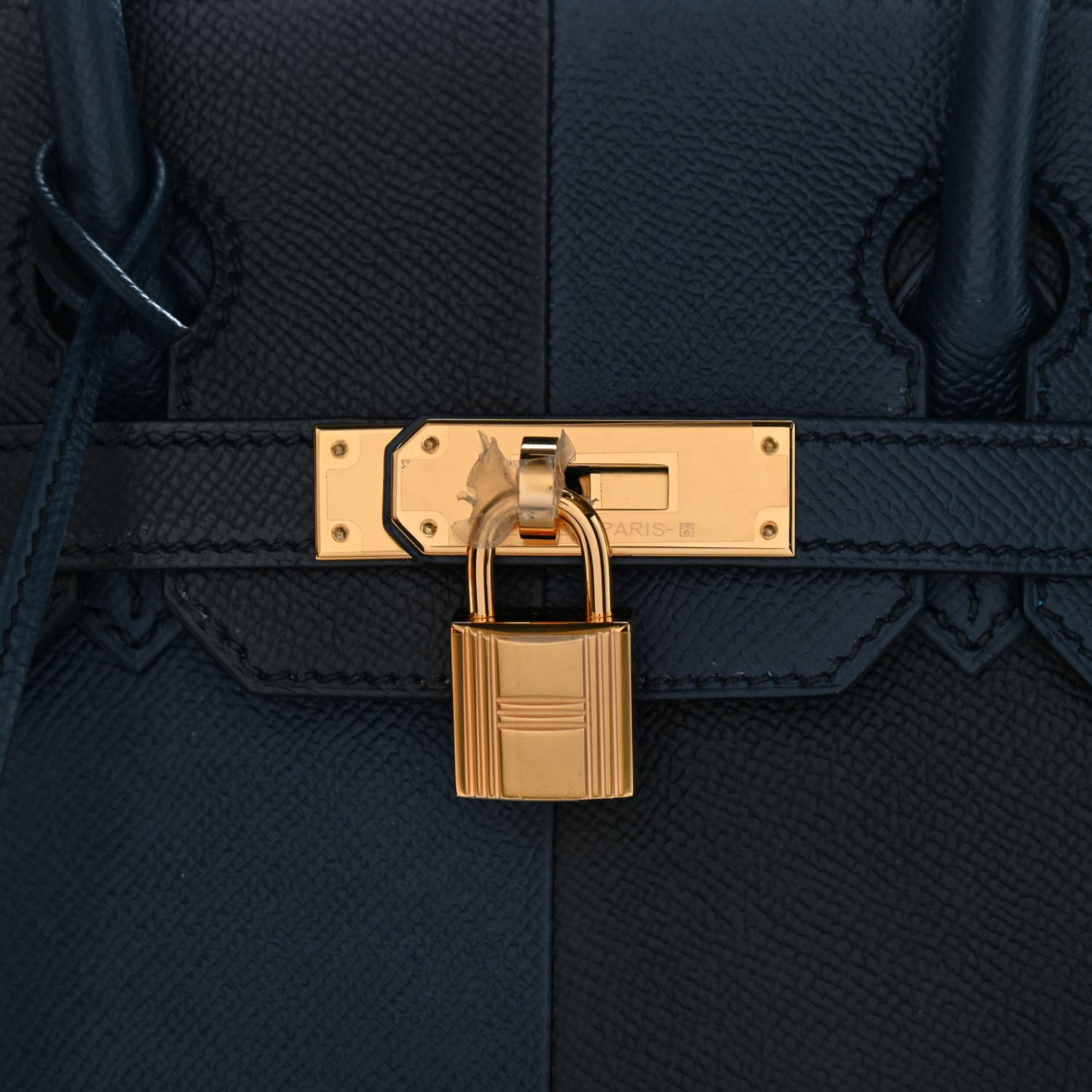 Epsom Casaque Birkin Sellier 30 Bleu Indigo Black Bleu Frida