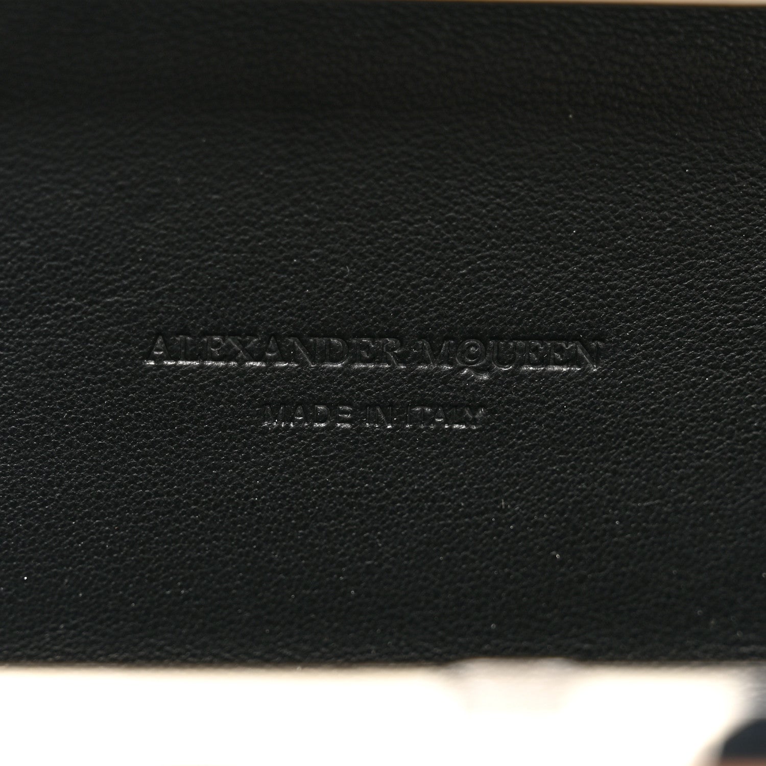 Alexander McQueen Woven Metallic Calfskin Skull Knuckle Box Clutch Silver Black 6 of 8