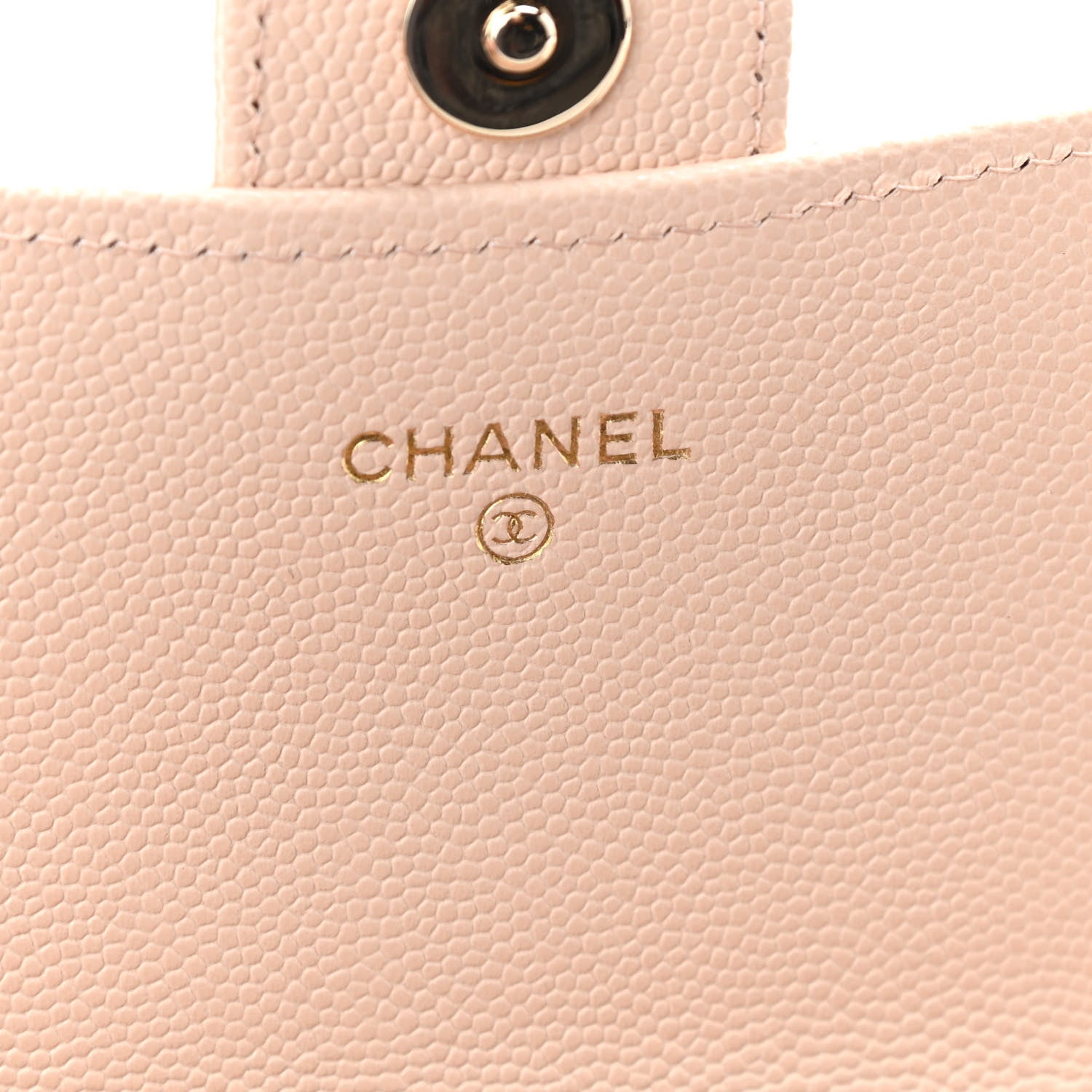 Chanel Caviar Quilted Phone Holder Wallet on Removable Chain Light Beige 6 of 11